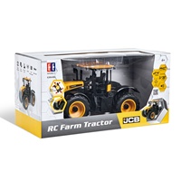 Tracteur et camion agricoles télécommandés Volvo E359-003 sous licence JCB, échelle 1:18, 2,4 GHz, portée de 50 m, avec câble USB