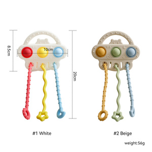 <span class=keywords><strong>Mordedor</strong></span> educativo suave para bebés, los mejores juguetes extraíbles para recién nacidos, cómodo silicona de grado alimenticio para chupar y masticar - Product Image 5