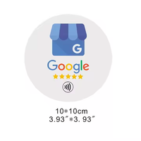 Carte de visite personnalisée QR Code pour médias sociaux Programmable NFC Google Review TAP carte RFID puce de proximité