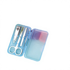 ROYO Stainless Steel Professional Classic Manicure Pedicure Set Gift Mini Size 4-in-1 Nail Clipper <b>Tool</b> <b>Case</b> 4pcs - Product Image 2