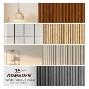 Ligne d'<span class=keywords><strong>or</strong></span> décoration PVC panneau mural cannelé revêtement maison bureau musée décoration OEM ODM design d'intérieur - Product Image 5