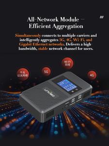 เราเตอร์ Univiso UR100 5G รองรับการรวมสัญญาณ 8 ซิม ความเร็ว 100Mbps แบตเตอรี่ 5 ชั่วโมง พกพาสะดวก รองรับการสตรีมกีฬาสด 4K UHD ความหน่วงต่ำพิเศษ - Product Image 3