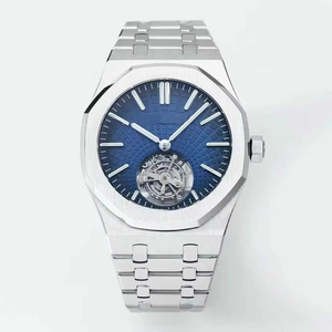 Sang Trọng Siêu Chất Lượng Không Thấm Nước Đồng Hồ Cơ Khí 41Mm Bbs Nhà Máy 2950 Tourbillon Tự Động Phong Trào 26530 Audemars Đồng Hồ Màu Xanh - Product Image 1