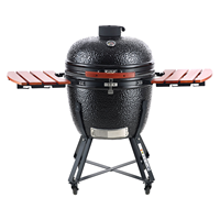 SEB Fabricant OEM Grand barbecue en céramique de 23.5 pouces Barbecue à charbon Fumeur OEM Cuisson en plein air BBQ Oeuf Charbon de bois Barbecue Grill