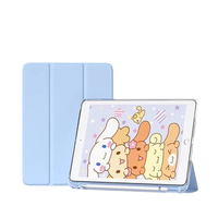 Étui transparent pour iPad Alta Calidad avec emplacement pour Pencil, étui pour iPad A16 avec support pour Pencil, compatible avec iPad 7e, 8e, 9e, 10e, 11e génération, Air 4, 5, 6, 7, Pro