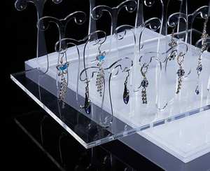 Yiwu usine nouveau arrivé 4 rangées acrylique <span class=keywords><strong>plexiglas</strong></span> <span class=keywords><strong>boucle</strong></span> <span class=keywords><strong>d</strong></span>'<span class=keywords><strong>oreille</strong></span> bijoux support comptoir affichage - Product Image 2
