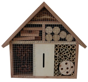 2024 BSCI Outdoor Holzinsekt Hotel Insektenlebensraum Garten Insektenaufbewahrungslager für Läschen lacewings Schmetterling - Product Image 1