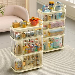 Salon à 4 niveaux chambre à coucher jouets pour bébés Chariot <span class=keywords><strong>utilitaire</strong></span> roulant en <span class=keywords><strong>plastique</strong></span> Chariot de rangement Tiroir de rangement <span class=keywords><strong>Armoire</strong></span> à roulettes - Product Image 1