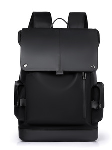 Custom Large Capacity Polyester Zipper Laptop <b>Backpack</b> Business Men College Students Waterproof Trendy Geometric Physiological - Product Image 5