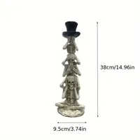 Statue en résine réaliste blanche-Collection sur le thème de l'horreur avec support de casque, décoration de bureau intérieure/extérieure pour la maison