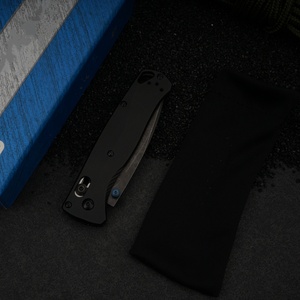 มีดพับ New Bugout 535 EDC ด้ามอลูมิเนียมสีดำ สำหรับกิจกรรมกลางแจ้ง แคมป์ปิ้ง ปิกนิก เอาตัวรอด มีดพับทางยุทธวิธี สลักลายด้วยเลเซอร์อย่างมืออาชีพ - Product Image 5
