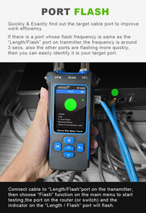 Testeur de câble de réseau à fibre optique multifonction NOYAFA NF-8508 avec compteur de puissance optique, localisateur de défaut visuel, traqueur de fil - Product Image 5