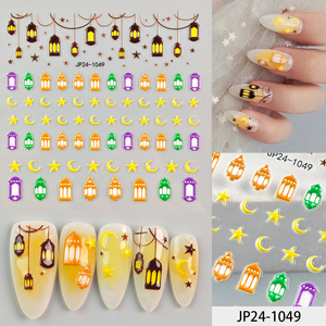 Pegatinas de Tatuajes Florales Temporales <span class=keywords><strong>en</strong></span> 5D, Ecológicas, con Diseño de Luna, Estrellas y Granos - Product Image 2