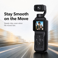 Mini caméra d'action sportive 4K avec connexion Wi-Fi via application et stabilisation EIS pour vlog moto et aventures en plein air