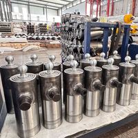 Mini-citerne à benne basculante avec vérin hydraulique télescopique à double piston à 4 étages, chromé dur, pour camion à benne basculante