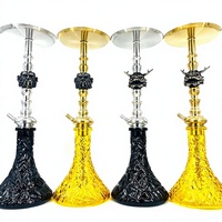 Chichas Maklaud en acier inoxydable effet miroir, best-seller russe, motif dragon, coffret cadeau arabe, Chicha Huka Narghile