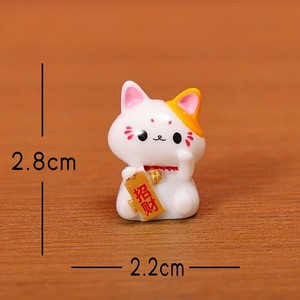 ชุดแมวกวักจิ๋วหลากหลายแบบ |   รูปปั้นเรซิ่นแมวกวัก 6 แบบ สำหรับตกแต่งสวนเซนและของขวัญธุรกิจ จำนวนมาก - Product Image 3