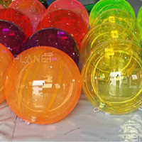 Grande boule transparente décorative de sphères boule de PVC boule claire gonflable pour la décoration de partie