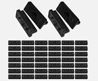 Clips de fixation pour terrasse en WPC - Fixations en plastique faciles à installer pour les planches de terrasse composites, accessoires de revêtement de sol extérieur durables