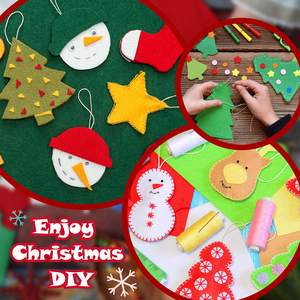 Tissu en feutre acrylique <span class=keywords><strong>1mm</strong></span> 2mm Tissu en feutre épais solide par la cour Fournitures d'artisanat Coussin de couture Rembourrage DIY Arts & Crafts Caillot - Product Image 3