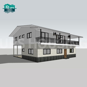 Maisons modulaires haut de gamme résistantes aux séismes à 2 étages pour projets immobiliers, villas préfabriquées de haute qualité, magasin/bureau moderne - Product Image 4