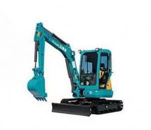 Mini-excavatrice de marque japonaise de premier plan, modèle Kx135, équipée d'une pince hydraulique. - Product Image 1