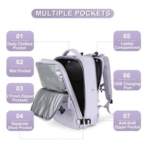 Factory New Design Fashion Custom 15.6 Inch School <strong>Bag</strong> Men Women Large Capacity Travel Office Laptop Backpack for Work - Product Image 2