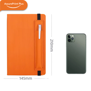 Agenda in Pelle PU A5 con Copertina Rigida e Portapenna Personalizzabile con Logo per Ufficio e Diario Personale - Product Image 4