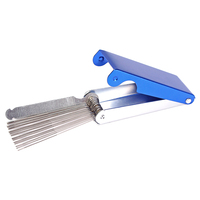 Jeu de limes à pont de guitare, boîte à outils Luthiers 13 tailles de limes 1 lime plate pour guitare Banjo mandoline basse String Slot