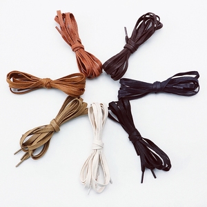 Custom Flat Waxed Shoelaces 6mm Wide Waterproof Casual Classic Unisex Design <strong>Men</strong> Women Boots Dress <strong>Shoe</strong> Laces - Product Image 3