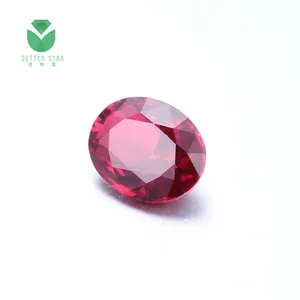 High Color Grade Lab Grown Loose Gemstones 0.5-10ct Lab Made Ruby Gemstone Sale Red Synthetic Gemstone Supplier Prices