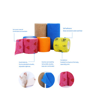 Waterproof Self-Adhesive Sports Bandage Elastic Athletic <b>Wrap</b> Breathable Non-Woven Material Athletic Tape 2" X 5 Yards CE - Product Image 3