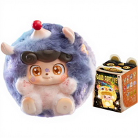 Porte-clés Peluche Surprise Série Porte-Bonheur Kawaii, Pendentif Mystère en Vinyle, Thème Fantastique et Science-Fiction, Unisexe, Anniversaire, Noël