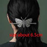 Barrette à cheveux nœud celtique papillon, épingle à cheveux viking nordique Wiccan païenne, épingle à cheveux gothique féerique sorcière pour femme