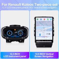 NaviHua pour Renault Koleos Megane 4 2016-2019 : mise à niveau de l'autoradio Android et du tableau de bord numérique LCD multimédia avec Carplay