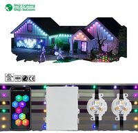 Lumières de piste de Noël permanentes SHIJI 30mm RGBW UCS2904 LED Pixel Light Extérieur IP65 Étanche Cuivre Garantie 2 ans