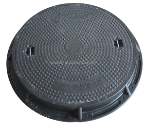 Couverture de regard ronde en fibre de verre étanche, grille de drainage FRP BMC pour voie publique, système de drainage de rue de haute qualité - Product Image 2