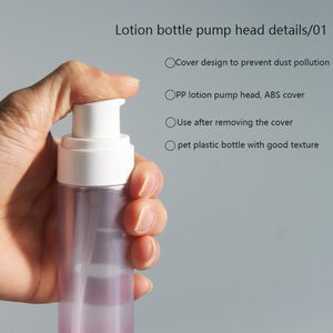 Flacon de pompe et pot de 60ml 80ml 100ml, emballage de soins de peau, vide, luxe dégradé givré, rose, Lotion en <span class=keywords><strong>verre</strong></span>, cosmétique - Product Image 4