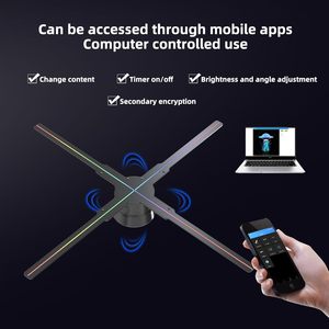 Nouvel arrivage Panneau d'affichage LED étanche de 45cm Projecteur holographique 3D pour événements <span class=keywords><strong>publicitaires</strong></span> Expositions Contrôlé par WiFi - Product Image 6