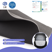Tissu en mousse laminée en maille œil-de-perdrix en polyester, matériau composite respirant pour doublure de casque et doublure intérieure de bagages
