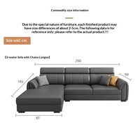 Sofá de Cuero Negro Moderno en Forma de L con Diseño de Costura de Diamante, Sofá Seccional Esquinero Grande para Sala de Estar, Muebles de Lujo para el Hogar