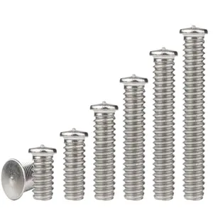 304 Stainless Steel M3 M4 M5 M6 M8 Weld Threaded Studs For Capacitor Discharge Welding Spot Screws Nails