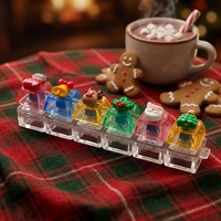 Porte-clés personnalisé Chrismars Fidget Clicker, breloques en résine, vente en gros, usine chinoise, faible MOQ, clé mécanique Fidget Toy Anime Clicker