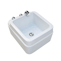 Bassin de massage pour pédicure en gros d'usine, bassin de pédicure portable en acrylique pour SPA des pieds, idéal pour les fauteuils de pédicure