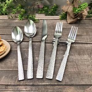 Juego de Cubiertos Reutilizables de Acero Inoxidable de Grado Alimenticio Chaodeli con Mango Cuadrado, 5 Piezas, para Fiestas, Hogar y Restaurantes - Product Image 6