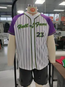 Custom Print Logo Blank Sportswear Mesh Polyester Baseball Jersey Button Down Sports Shirt Unisex Softball Shirts