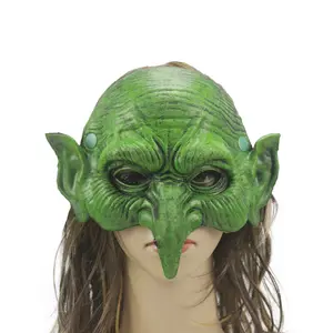 Cadılar bayramı sıcak satış kabak cadı tatil Cosplay yumuşak PU köpük karnaval Goblin kostüm partisi baş maskesi