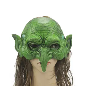 Halloween Hot Selling Pompoen Heks Vakantie Cosplay Zachte Pu Schuim Carnaval Goblin Kostuum Party Hoofd Masker