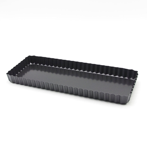 <span class=keywords><strong>Molde</strong></span> de pan tostado de fondo extraíble grande de 14 pulgadas caliente, <span class=keywords><strong>molde</strong></span> de caja de tostadas corrugado negro, <span class=keywords><strong>molde</strong></span> de pastel de acero al carbono <span class=keywords><strong>rectangular</strong></span> - Product Image 2