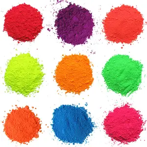 Neu verkaufendes fluor zieren des Pulver Phosphor fluor zieren des Neon pigment für Tinte und Farbe Epoxidharz pigment Neon pulver